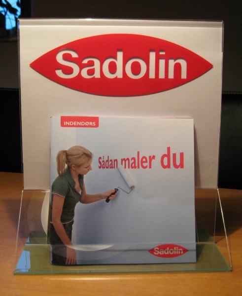 borddisplay med katalog