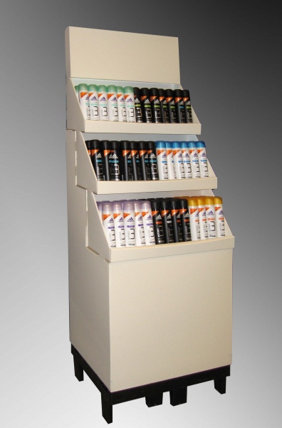 Display for spray og deo