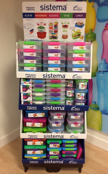 Stabelbakke display